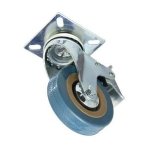 RUEDA GOMA CON FRENO 50MM