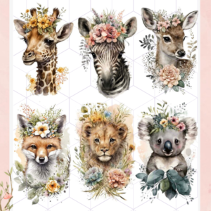TRANSFER TERMOTRANSFERIBLE TEXTIL ANIMALES 1