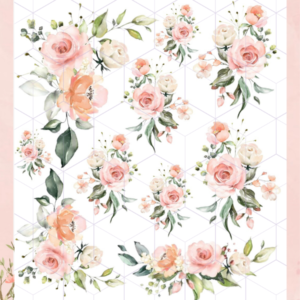 TRANSFER TERMOTRANSFERIBLE TEXTIL FLORES 3