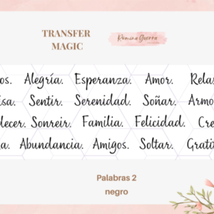 TRANSFER MAGIC PALABRAS 2 NEGRO