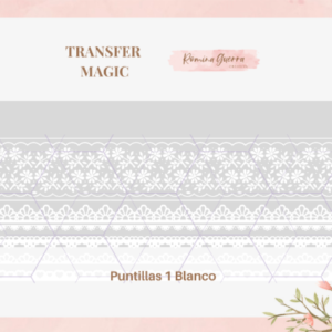 TRANSFER MAGIC PUNTILLAS 1 BLANCO