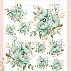 TRANSFER TERMOTRANSFERIBLE TEXTIL – FLORES 11