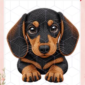 TRANSFER TERMOTRANSFERIBLE TEXTIL – PERRITOS BORDADOS 3